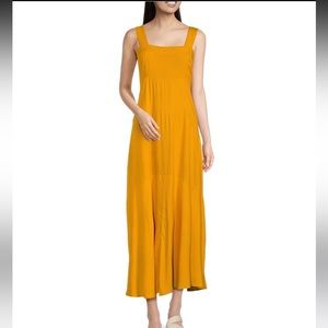 Vince Camuto - Square Neck Sleeveless Shift Maxi Dress - Size Large